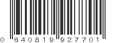 UPC 640819927701