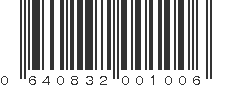 UPC 640832001006