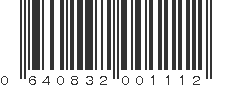 UPC 640832001112