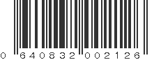 UPC 640832002126