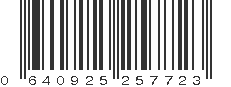 UPC 640925257723