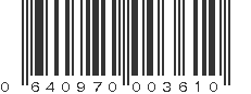 UPC 640970003610