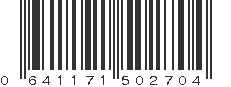 UPC 641171502704