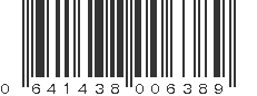 UPC 641438006389