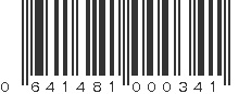 UPC 641481000341