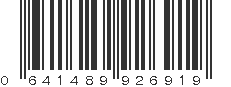 UPC 641489926919