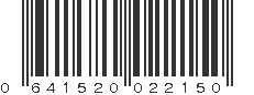 UPC 641520022150