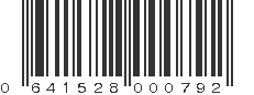 UPC 641528000792