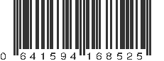 UPC 641594168525