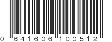 UPC 641606100512