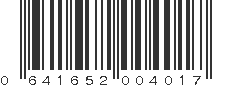 UPC 641652004017