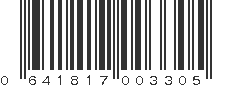 UPC 641817003305