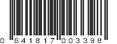 UPC 641817003398