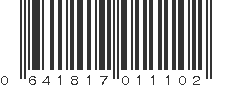 UPC 641817011102