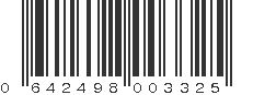 UPC 642498003325