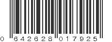 UPC 642628017925