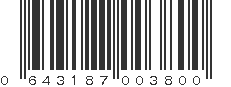 UPC 643187003800