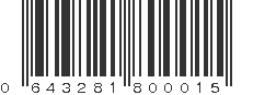 UPC 643281800015