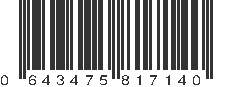 UPC 643475817140