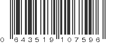 UPC 643519107596