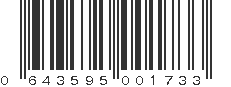 UPC 643595001733