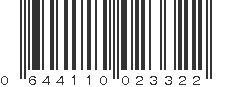 UPC 644110023322