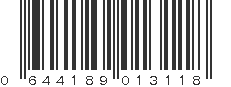 UPC 644189013118