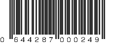 UPC 644287000249