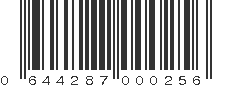 UPC 644287000256