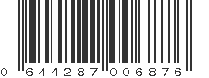 UPC 644287006876