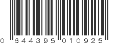 UPC 644395010925