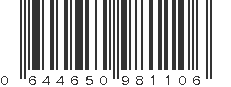 UPC 644650981106