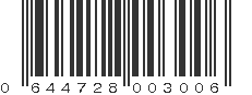 UPC 644728003006