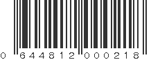 UPC 644812000218