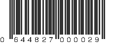 UPC 644827000029