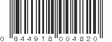 UPC 644918004820