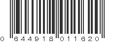 UPC 644918011620