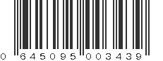 UPC 645095003439