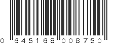 UPC 645168008750