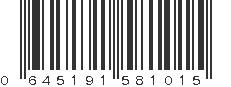 UPC 645191581015