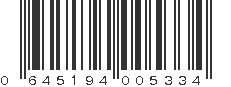 UPC 645194005334