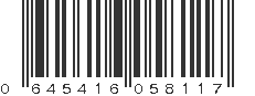 UPC 645416058117