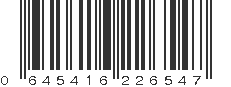 UPC 645416226547