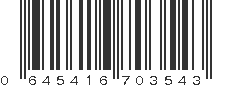 UPC 645416703543