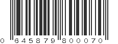 UPC 645879800070