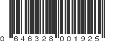 UPC 646328001925