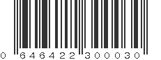 UPC 646422300030