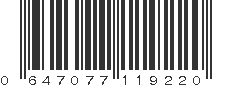 UPC 647077119220