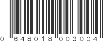 UPC 648018003004