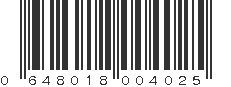 UPC 648018004025